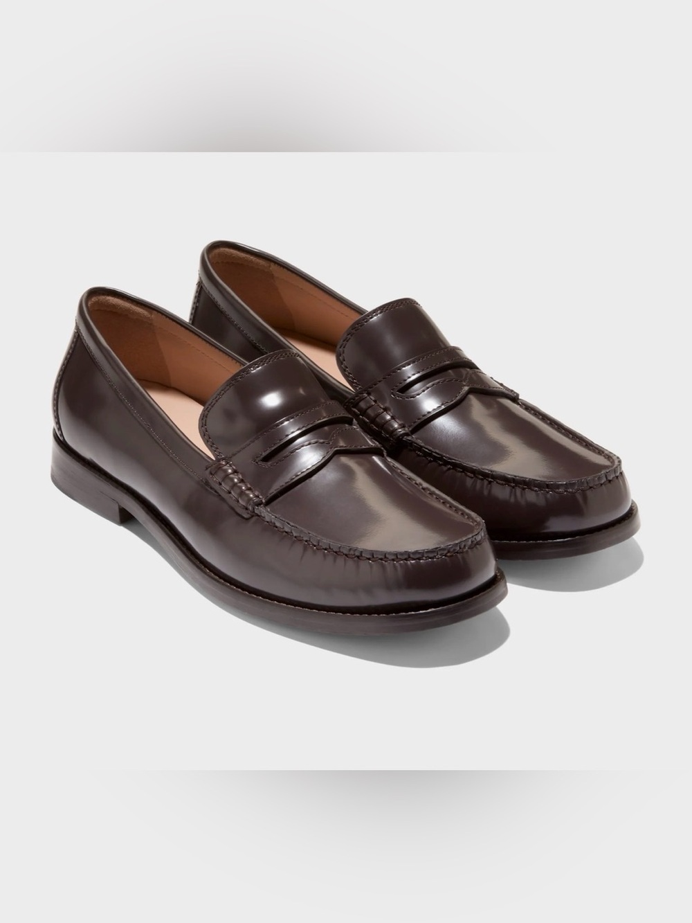 Cole Haan Women's Lana Lux Remastered Penny Loafers. Dark Chocolate Brown - 7.